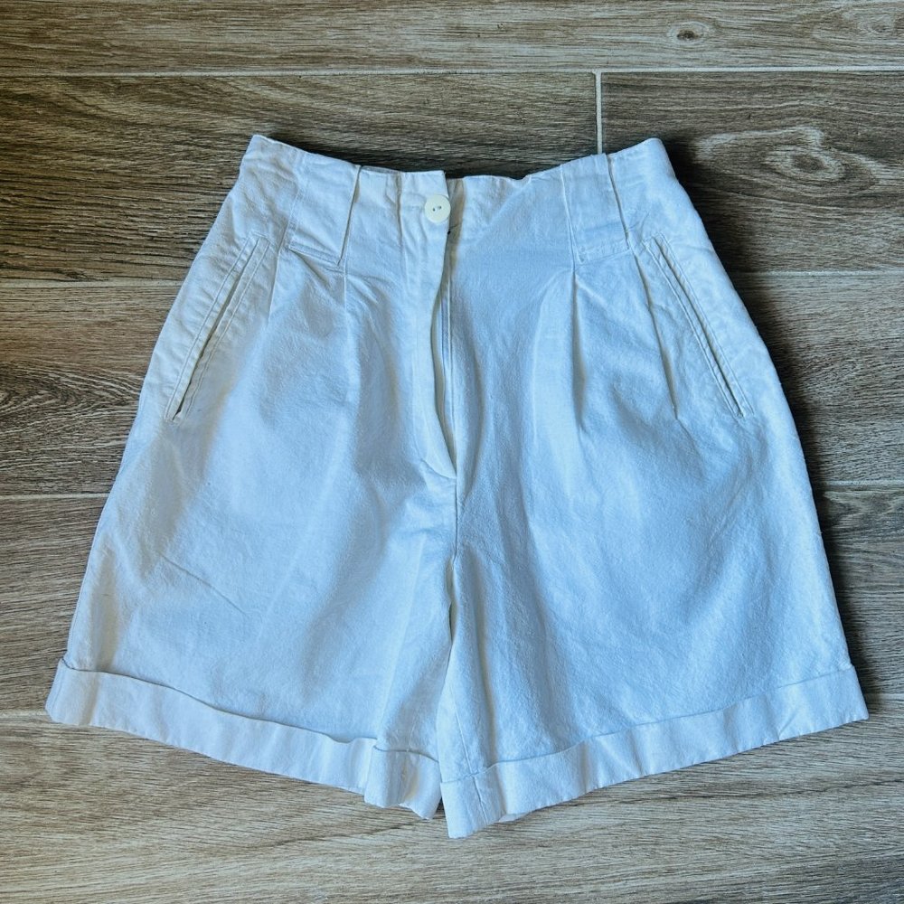 High Waste Vintage 90's Cotton Shorts Petite Size 2